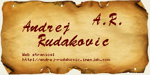 Andrej Rudaković vizit kartica